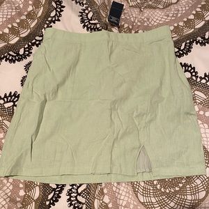 Abercrombie and Fitch linen-blend mini skirt